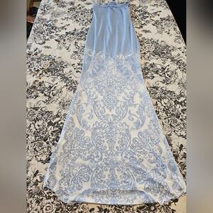 Dolls Kill Current Mood Crystal Wave Burnout Maxi Dress